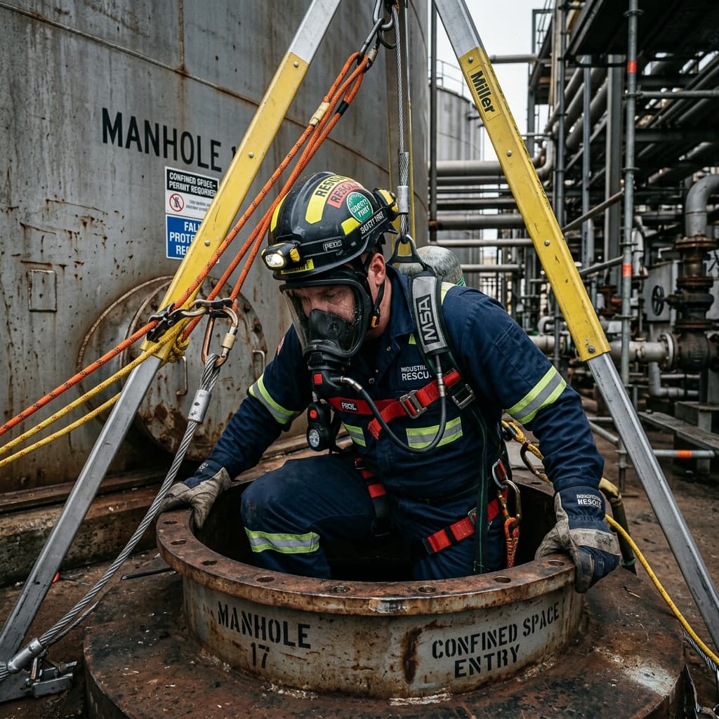 Entrada, Trabajo Seguro y Rescate en Espacios Confinados